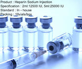 Anticoagulante da injeção 2ml/12500 IU 5ml/25000 IU do sódio da heparina